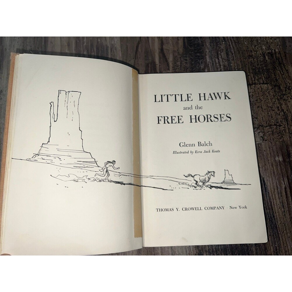 Little Hawk and the Horses 1957 First Edition ~ Glenn Balch ~ Ezra Jack Keats